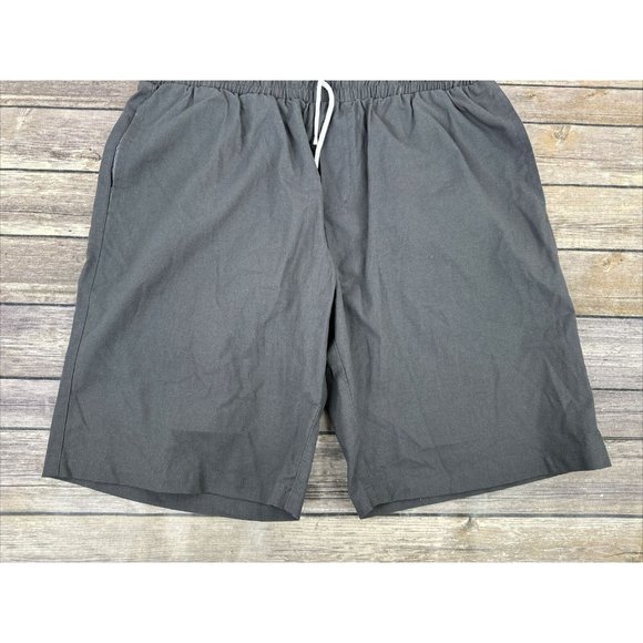 Jimmy Stuart Australia Bahamas Linen Cotton Shorts Mens Size L Gray Pockets - Picture 3 of 13